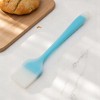Unique Bargains Basting Brush Semi-Transparent Mini Brush Dishwasher Safe Silicone PS Blue 8.07"x1.38" 1Pcs - 2 of 4