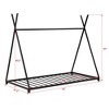 CAVINAS Floor Bed Twin Size Modern Tent-Shaped Metal Bed Frame with Slats and Triangle Structure for Bedroom - 3 of 4