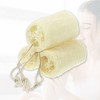 Unique Bargains Hang Natural Loofah Sponge for Shower Beige 3.94" 3 Pcs - 3 of 4