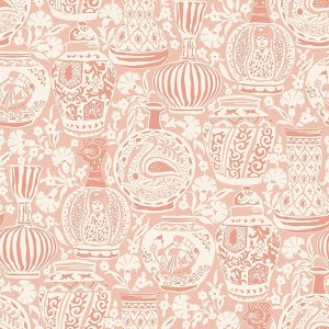 RoomMates Delft Pottery Peach Peel and Stick Wallpaper - 1 of 4