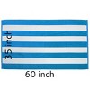 TowelSoft Premium Cabana Stripe 100% Cotton Terry Velour Beach Towel 35 inch x 60 inch - 4 of 4
