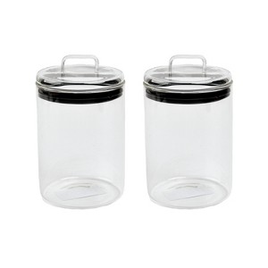 Sharp Chef Glass Airtight Storage Jar with Glass Lid, Glass Food Storage Jars, 34 oz / 1 L / 4 cups - 1 of 3