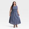 Women's Smocked Midi A-Line Dress - Universal Thread™ - 3 of 3
