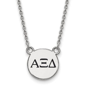 Black Bow Jewelry Sterling Silver Alpha Xi Delta Greek Life Necklace 18 Inch - 1 of 4