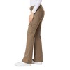 WallFlower Women's Feisty Curvy Cargo Flare Low Rise Belted Insta Stretch Juniors Pants - 3 of 4