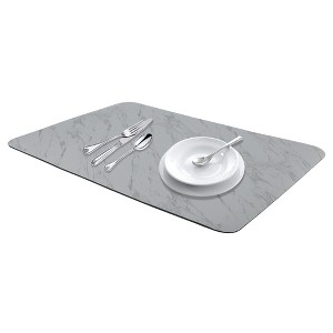 REGALWOVEN Diatomaceous Stone Dish Drying Mat with Texture for Kitchen Counter, Dishes, Cups, and Utensils 1 Pc - 1 of 4