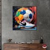 Notoriart Colorful Soccer Sneaker Splash II Soccer Wall Art Framed - 2 of 4