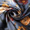 Anna-Kaci Women's Satin Floral Print Square Scarf with Elegant Vintage Inspired Design - 27.5IN×27.5IN - 4 of 4