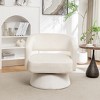 PAGED Comfy Swivel Accent Chair 360-degree Swivel Barrel chair with Velvet Fabric Upholstery for Bedroom, Living Room - 2 of 4
