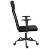 vidaXL Office Chair Black Mesh Fabric and Faux Leather - 4 of 4