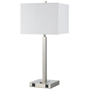 Cal Lighting 60W Metal N/S Lamp With Two Outlets - 1 of 2