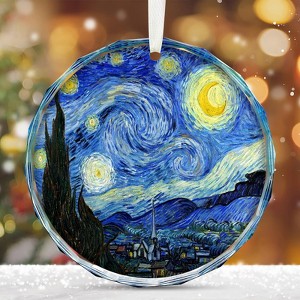 Starry Night Christmas Ornaments, Christmas Ornaments Starry Night Glass Ornament - 1 of 4