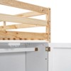 NicBex Twin Low Loft Bed with Built-in Storage Wardrobe and 2 Windows for Kids Teens - 4 of 4