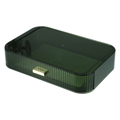 Unique Bargains Stackable Makeup Organizer Drawers Green : Target