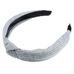 Unique Bargains Textured Cotton Knot Headband Soft Hairband for Women 1.3 Inch Wide 1Pcs - 1 of 4