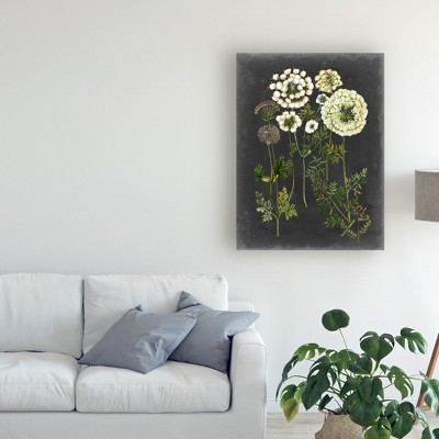 Naomi McCavitt Green and White Floral Canvas Art