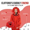 Plushible Clifford the Big Red Dog Kids Snugible Blanket Hoodie & Pillow - 2 of 4