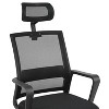 Ridstar Ergonomic Office Chair with Lumbar Support and Adjustable Headrest-Black - 3 of 4