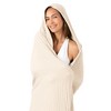 Comfy Cubs Muslin Adult Hooded Towel - Large, Absorbent Hooded Bath Towels for Adults, Stylish Towel with Hood - 2 of 4