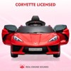 12V Kids Ride On Car, Sports Licensed Corvette Electric Car Toy for Toddles, with Remote Control, Visual Dashboard, LED Lights, Music, for Kids 3-10 - 3 of 4