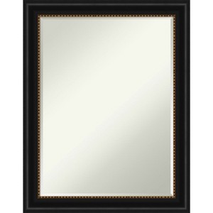 Amanti Art Manhattan Black Petite Bevel Bathroom Wall Mirror 28 x 22 in. - 1 of 4