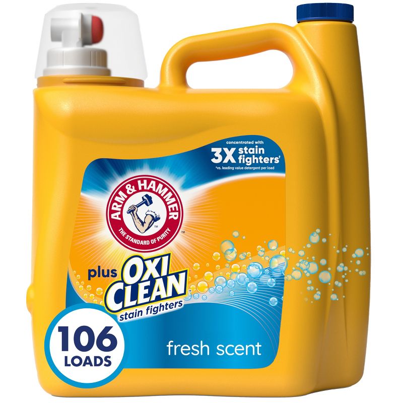 Arm & Hammer Plus OxiClean Fresh Scent Liquid Laundry Detergent, 1 of 14