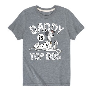 Boys' - 101 Dalmatians - Daddy Is Top Dog Short Sleeve Graphic T-Shirt - 1 of 4