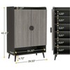 UbMelt  29.53 Inch Shoe Cabinet,Modern Shoe Storage Cabinet Organizer with 2 Doors and Adjustable Shelves for Entryway,Hallway,Closet - 3 of 4