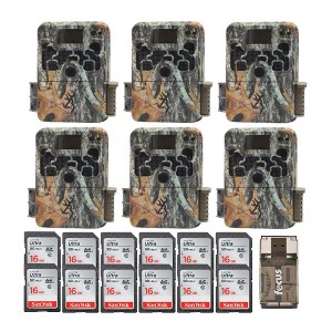 Browning Trail Camera Strike Force Extreme (6-Pack), 16GB Card (12-Pack) Bundle - 1 of 3