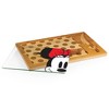 Toscana Disney Minnie Mouse Icon Glass Top Cutting Board and Knife Set - 2 of 4