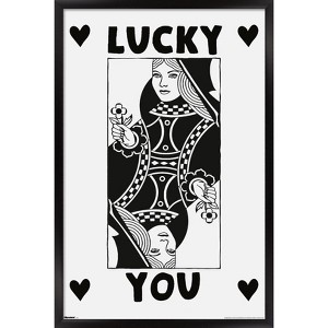 Trends International Reinders: Lucky - Lucky Card Framed Wall Poster Prints - 1 of 4
