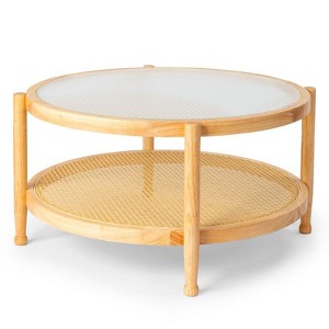 Karl Home |31.5In. Patio Wooden Side Table - 1 of 4
