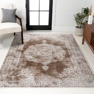 JONATHAN Y Rosalia Cottage Medallion Area Rug