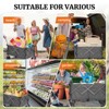 RISOKEYS 400L Heavy Duty Foldable Utility Wagon Cart with Enhanced Steering & All-Terrain Wheels,220LBS Capacity for Camping,Shopping,Outdoor - 2 of 4
