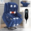 TiramisuBest Up to 350 LBS Chenille Power Lift Recliner Chair, Heavy Duty Motion Mechanism with 8-Point Vibration Massage and Lumbar Heating - 2 of 4