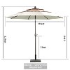 Aoodor 10 ft Patio Umbrella, Outdoor Table Umbrella, Market Umbrella with 3 Tier - 3 of 4