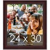 PosterPalooza | Linear Brown Picture Frame - UV Acrylic, Foam Board Backing, Hanging Hardware - 2 of 4
