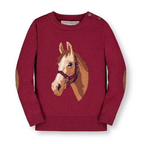 Girls horse sweater online