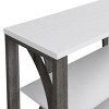 PAGED 3-Tier Console Table Narrow Entryway Table with Spacious Table Top for Living Room, Entrance - 3 of 4