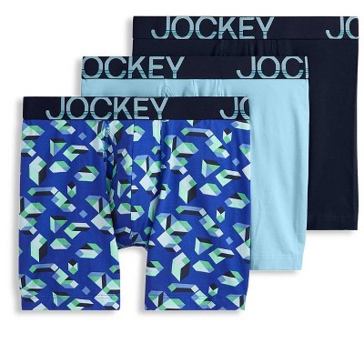 Jockey Men's ActiveStretch 7" Long Leg Boxer Brief - 3 Pack