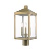 Livex Lighting Nyack 3 - Light Post Light in  Antique Brass - 4 of 4