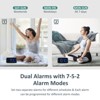 Aoibox Digital Dual Alarm Clock for Bedroom with USB Charger, 0-100% Dimmer, 5 Sounds, Adjustable Volume, Weekday/Weekend Mode, Snooze,12/24Hr Display - 3 of 4