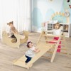 Costway 7-in-1 Indoor Climbing Toys for Toddlers w/ Reversible Ramp Sea Lion Rocker Natural/Multi-colored - 4 of 4
