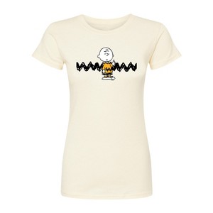 Women's - Peanuts - Charlie Brown Fitted Graphic T-Shirt - 1 of 3