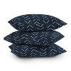 16"x16" Becky Bailey Mud Cloth Big Arrows Square Throw Pillow Navy - Deny Designs - 4 of 4