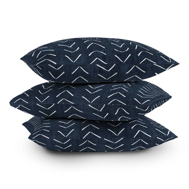 16&#34;x16&#34; Becky Bailey Mud Cloth Big Arrows Square Throw Pillow Navy - Deny Designs, 5 of 6