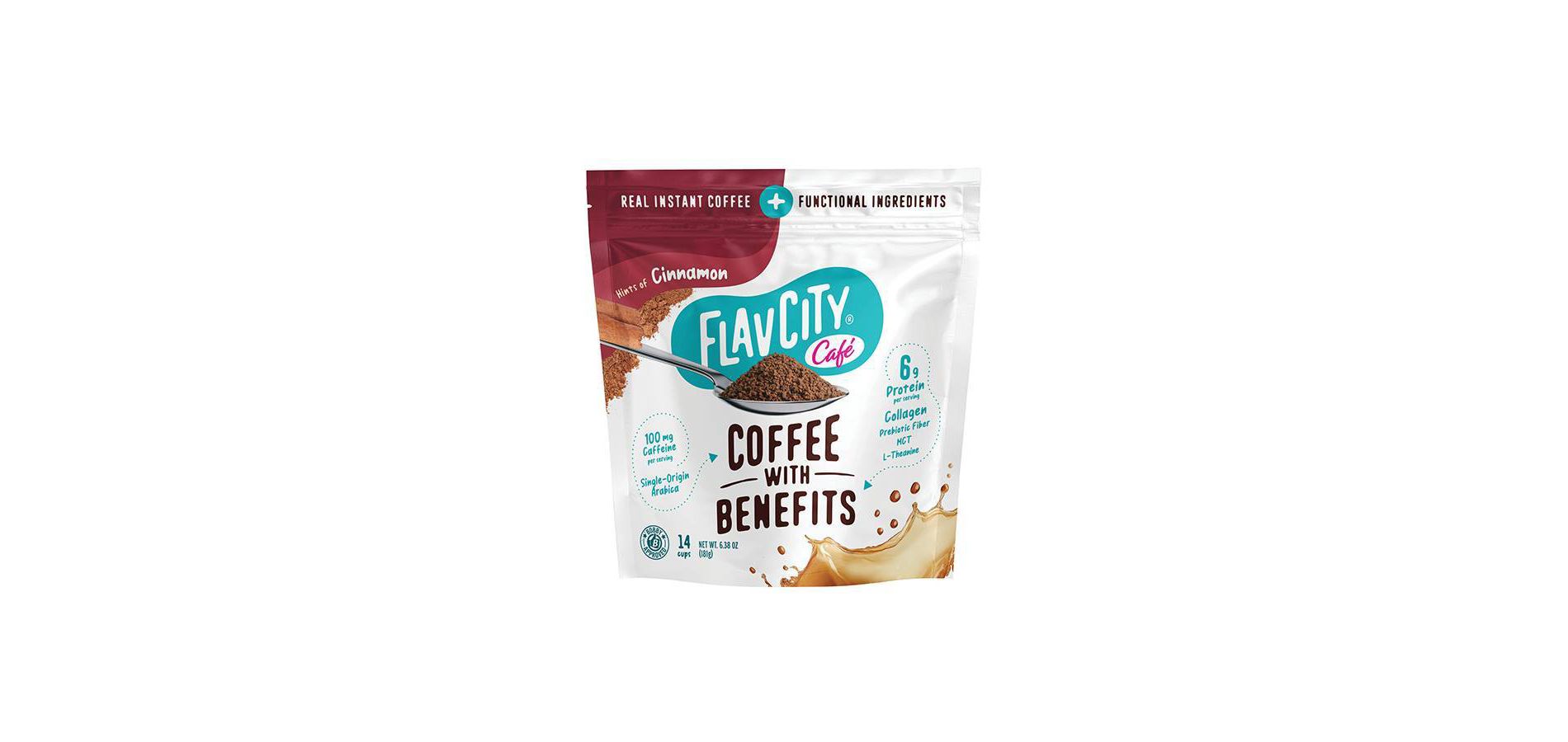 FlavCity Cinnamon Medium Roast Instant Coffee - 6.38oz