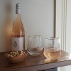 14.8oz 4pk Stemless Ribbed Wine Glass Set Gold - Threshold™: Modern Clear Glass Drinkware, Hand Wash, Cold Beverages - 2 of 3