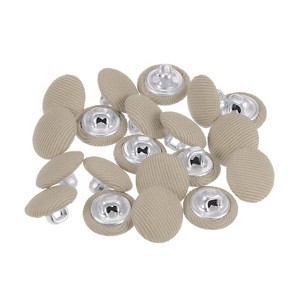 Unique Bargains Metal Shank Round Cloth Covered DIY Sewing Buttons 20 Pcs - 1 of 4