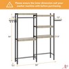28"/30" Double Row Over Washer and Dryer Shelves, Freestanding 5 Tiers Laundry Room Storage and Organizer Standing Shelf - 2 of 4